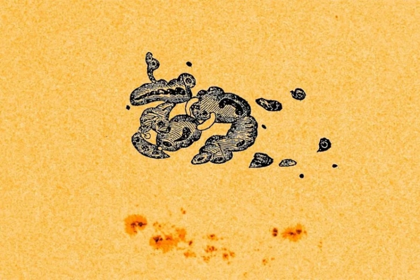 Наброски астронома Ричарда Кэррингтона показывают, как выглядело Солнце до самой масштабной солнечной бури в 1859 году