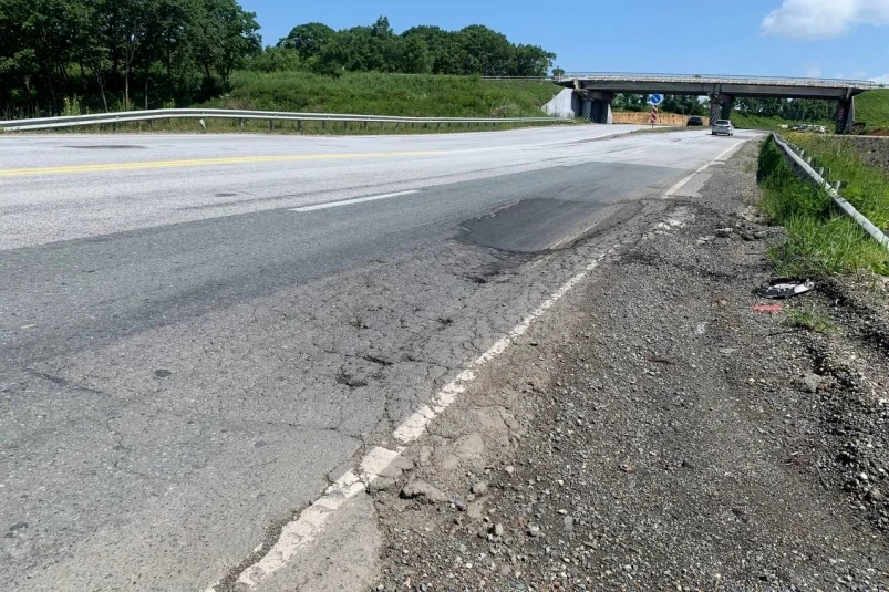 “Убитая” автотрасса возмутила жителей Приморья