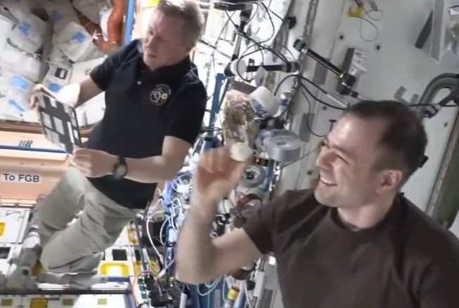 Экипаж МКС сыграл в «космический дартс», выиграл россиянин