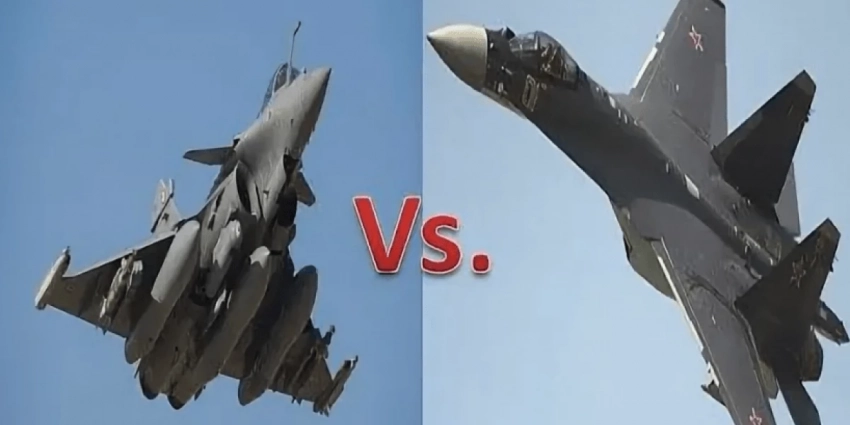 Су-35 впервые опасно столкнулись с французскими Рафалями «лоб в лоб» и взяли друг друга в прицел.Встреча, которую долго ждали