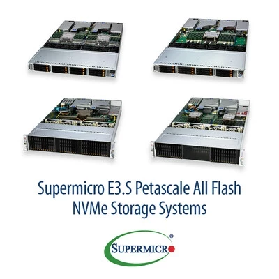 Supermicro объявила о производстве E3.S All-Flash Storage с предложениями CXL