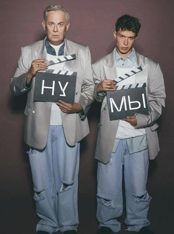 Багдасарян рассказал о подзатыльниках, которые получил Калюжный от Стоянова на съемках сериала «Трепачи»