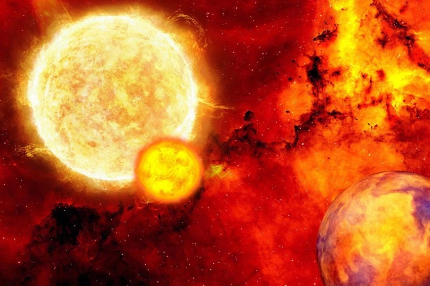 Пушистая экзопланета, взорванная солнцем, имеет облака, из которых идет дождь из песка