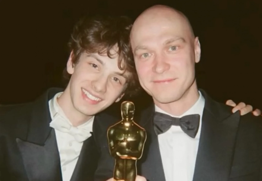 Марк Эйдельштейн заснял, как они с Юрой Борисовым провели время на "Оскаре"