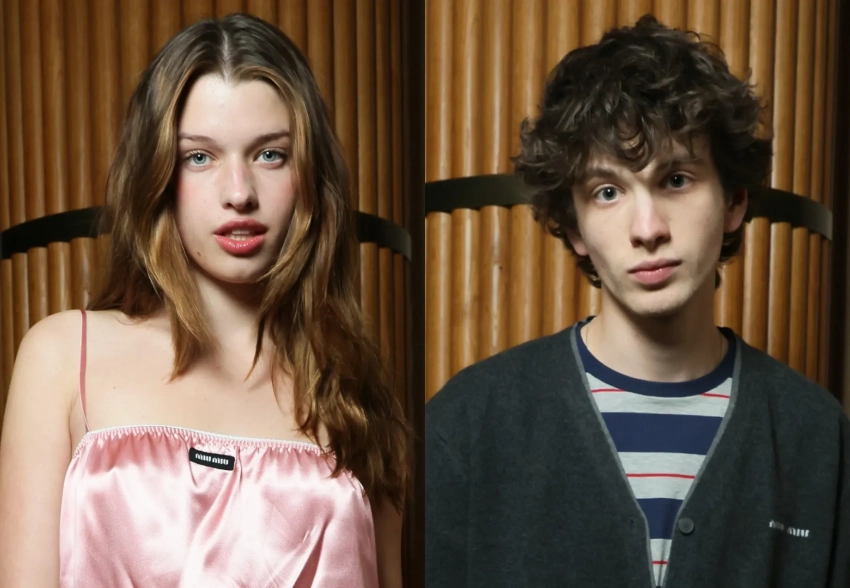 Марк Эйдельштейн, Эвер Андерсон, Сидни Суини и Лотта Волкова на вечеринке Miu Miu в Париже