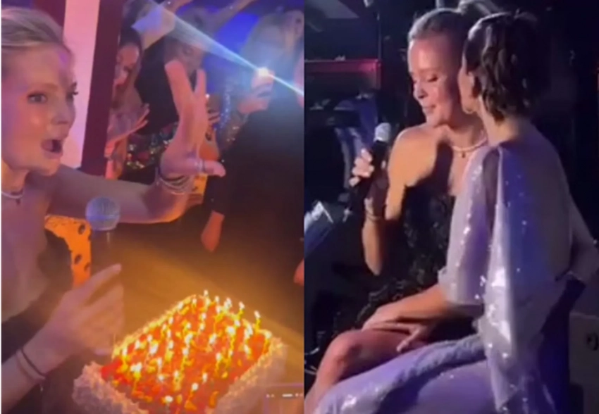 Жена миллиардера Виктория Манасир, которая недавно родила пятого ребёнка, отпраздновала 44-летие