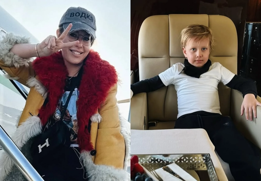 Частный самолёт, чёрная икра и сумки Hermes: как Ксения Собчак с сыном отдыхали в Куршевеле