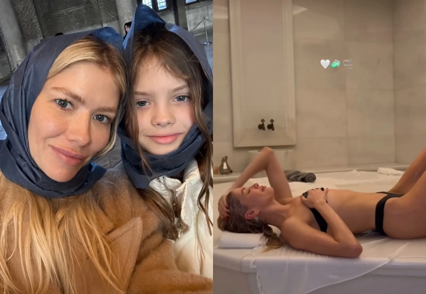 Елена Перминова отдыхает в Турции с Александром Лебедевым и детьми