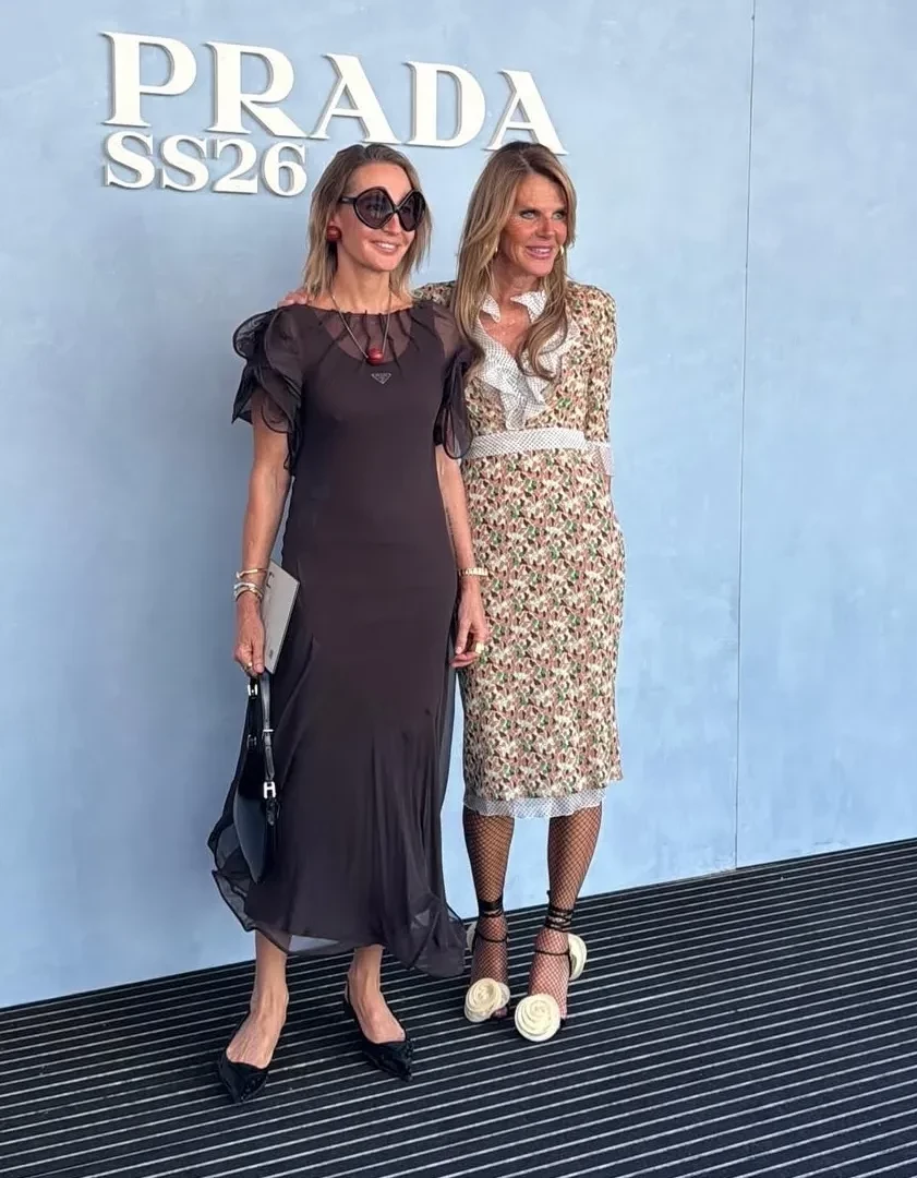 Александр Рогов, Оксана Бондаренко с дочерью, новая девушка Ромео Бекхэма и Бенедикт Камбербэтч на показе Prada в Милане