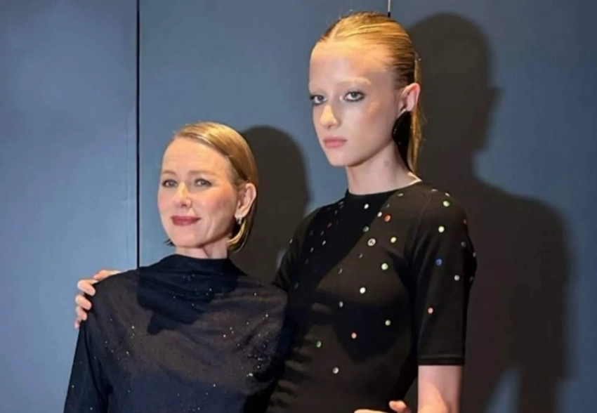 Наоми Уоттс посетила мероприятие Armani Beauty вместе с сыном Каем