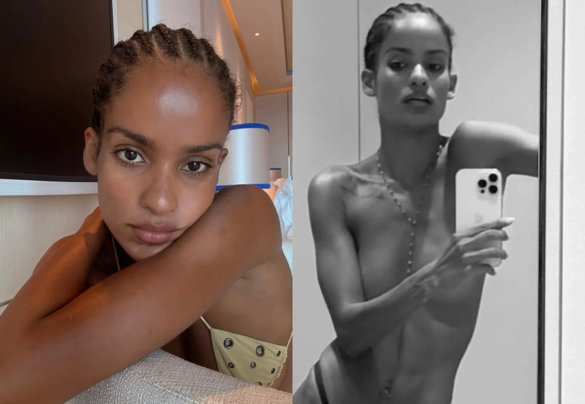 Девушка Венсана Касселя отдыхает в бикини на яхте в Италии