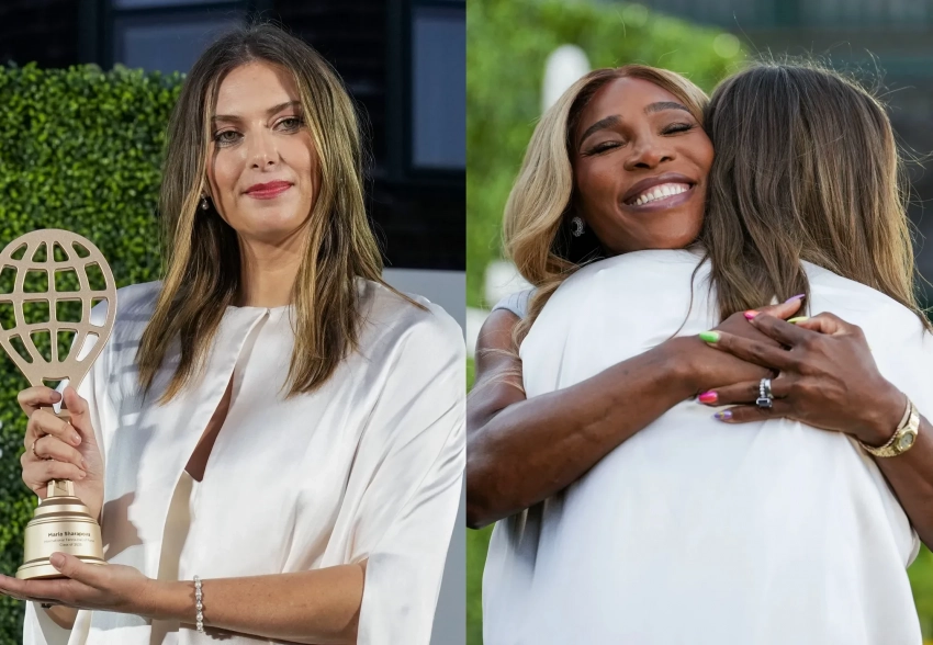 От соперниц к подругам: Серена Уильямс ввела Марию Шарапову в Зал теннисной славы