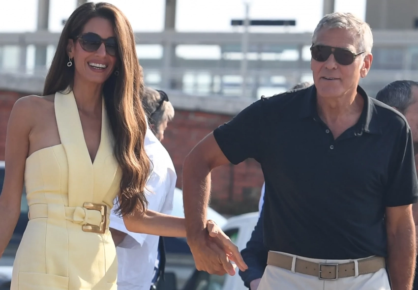 Джордж и Амаль Клуни прибыли на Венецианский кинофестиваль