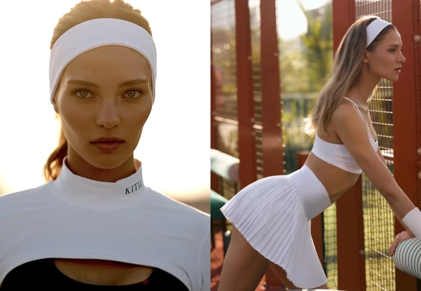 Алеся Кафельникова снялась в образе теннисистки