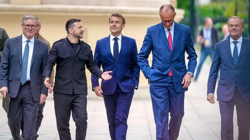 Зеленский требует размещения европейских войск у линии фронта после мира